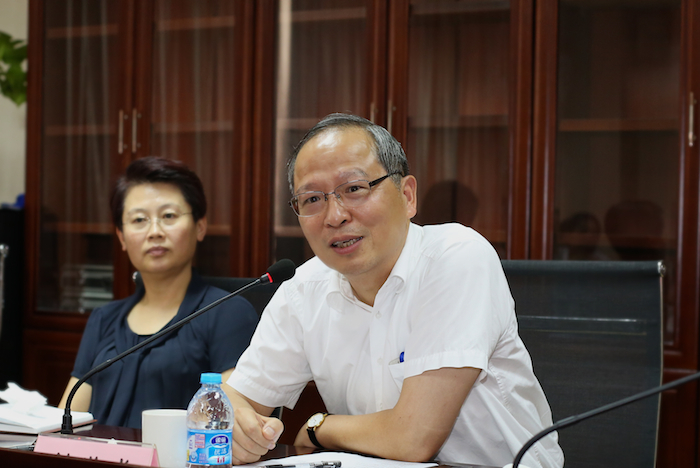 黨委書記於世成講話