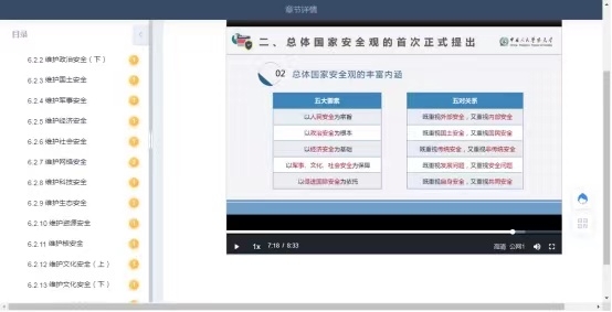 《軍事理論與國家安全》課程截圖