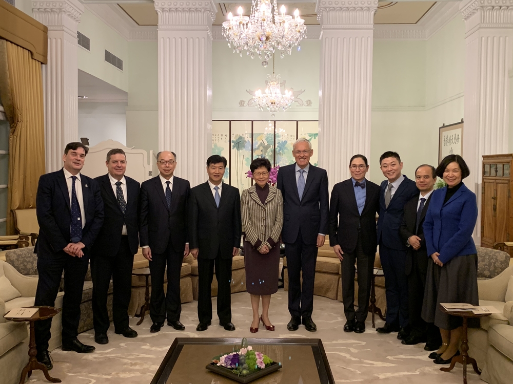 劉洋出席香港特別行政區行政長官林鄭月娥宴請交通運輸部和國際航運公會訪問團活動