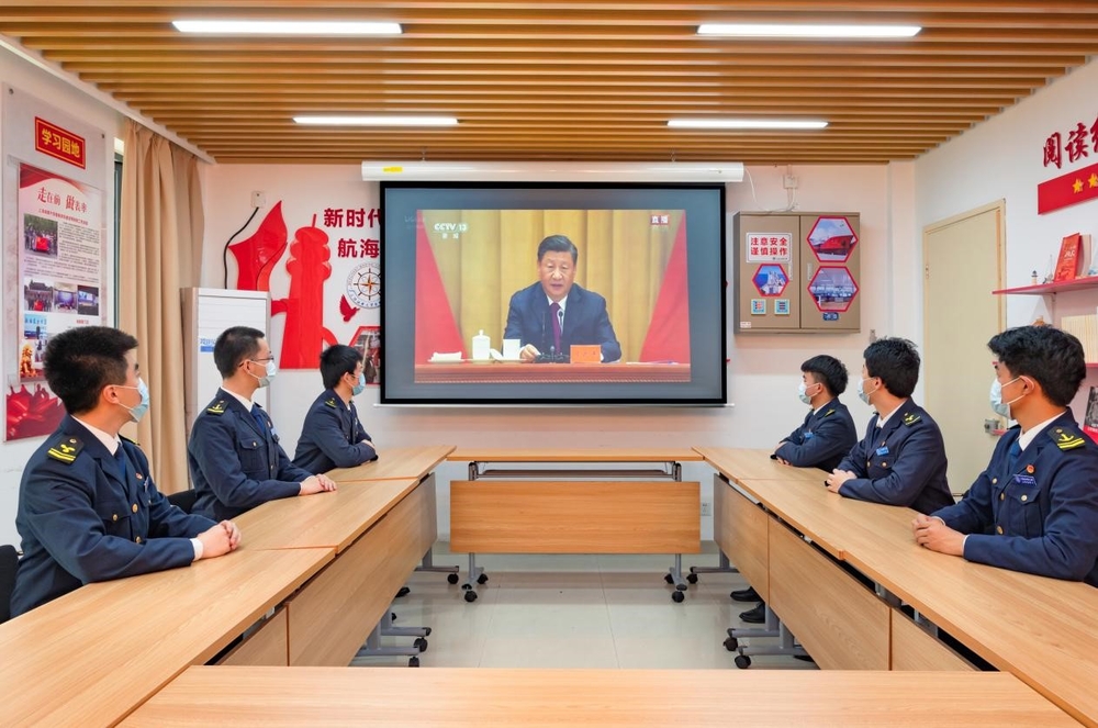 商船學院青年學子學習習近平總書記重要講話精神