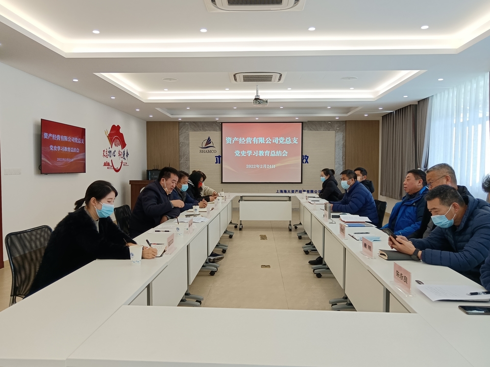 資產經營有限公司黨總支召開黨史學習教育總結會議