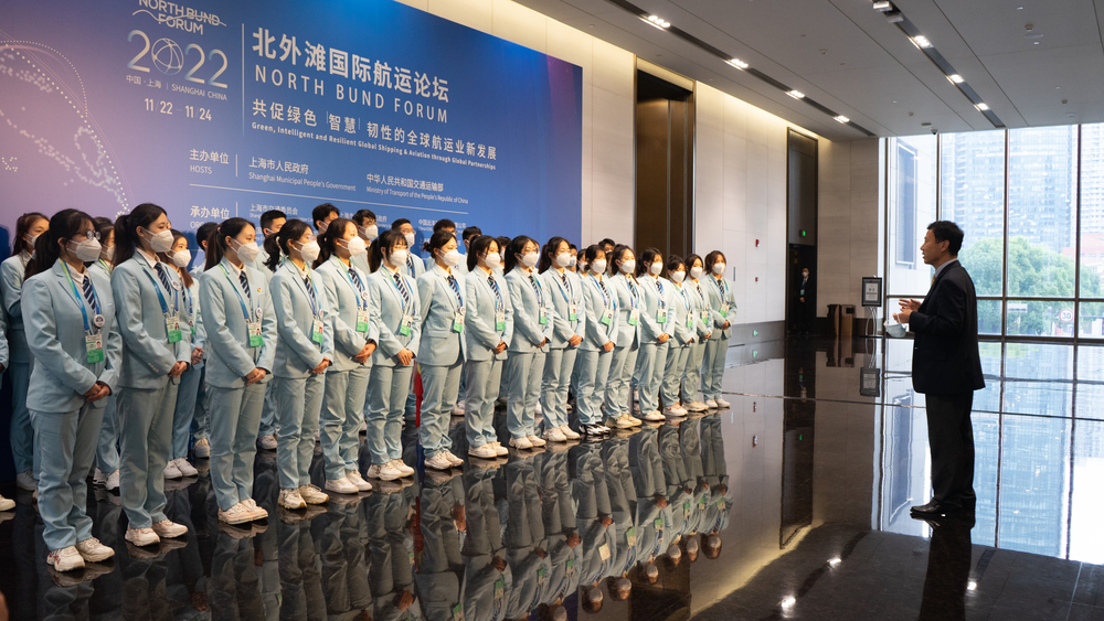 上海市交通委副主任葉興慰問誌願者